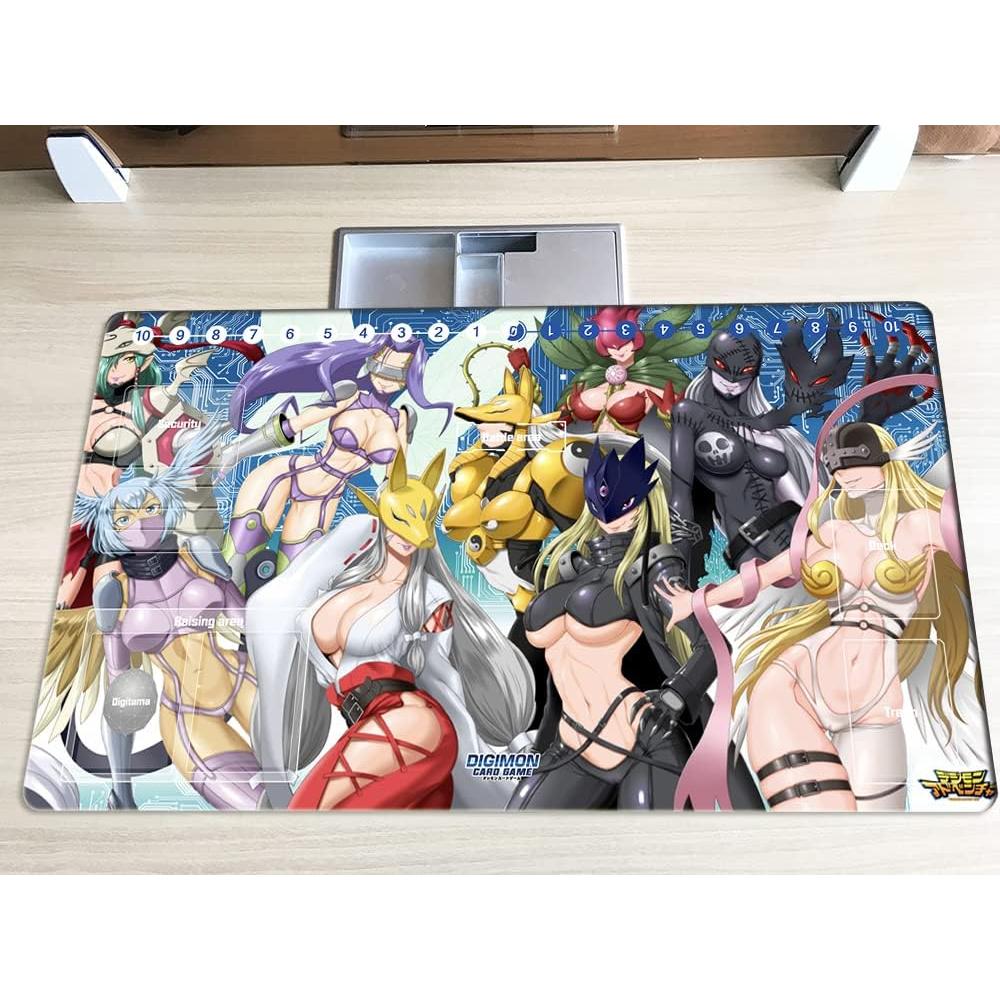 Tapete de Juego Mlikemat Digimon 60.96x35.56 cm + Bolsa Gratis
