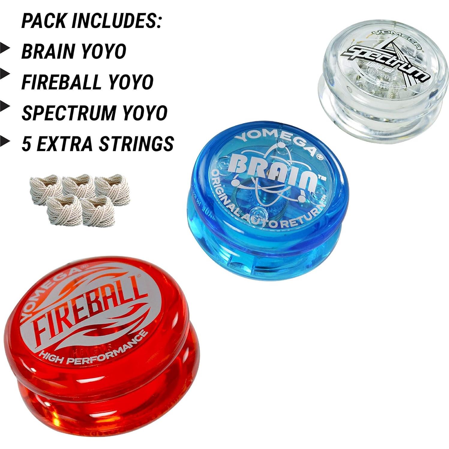 Yoyo Yomega Cerebro Fireball Spectrum LED para Niños