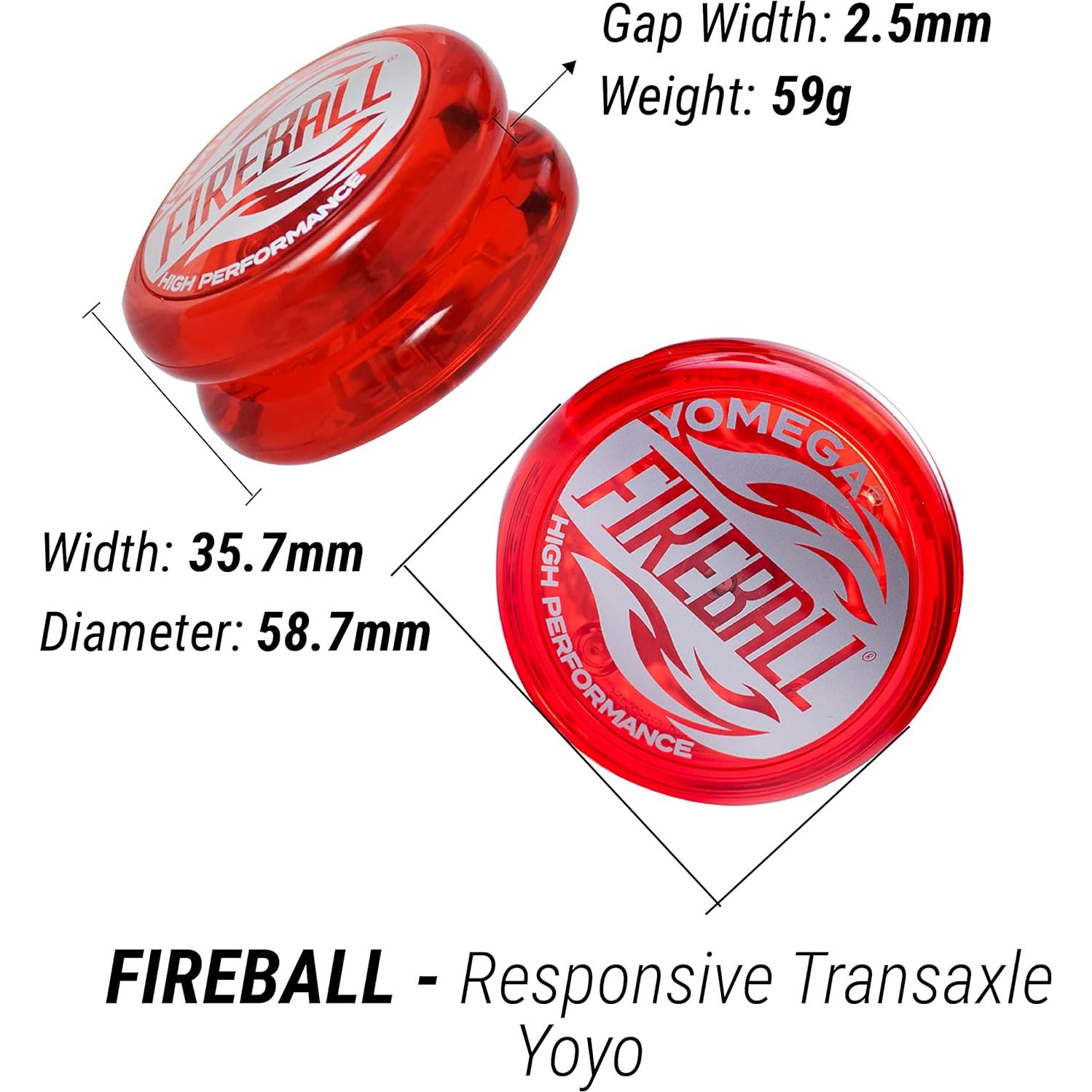 Yoyo Yomega Cerebro Fireball Spectrum LED para Niños