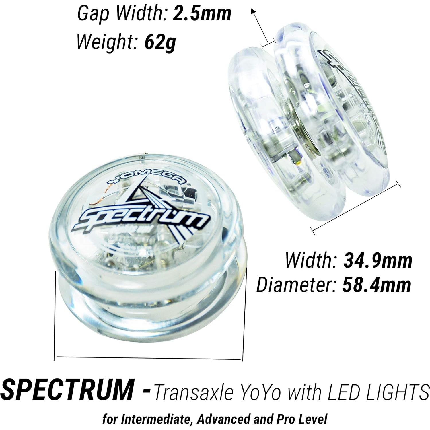Yoyo Yomega Cerebro Fireball Spectrum LED para Niños