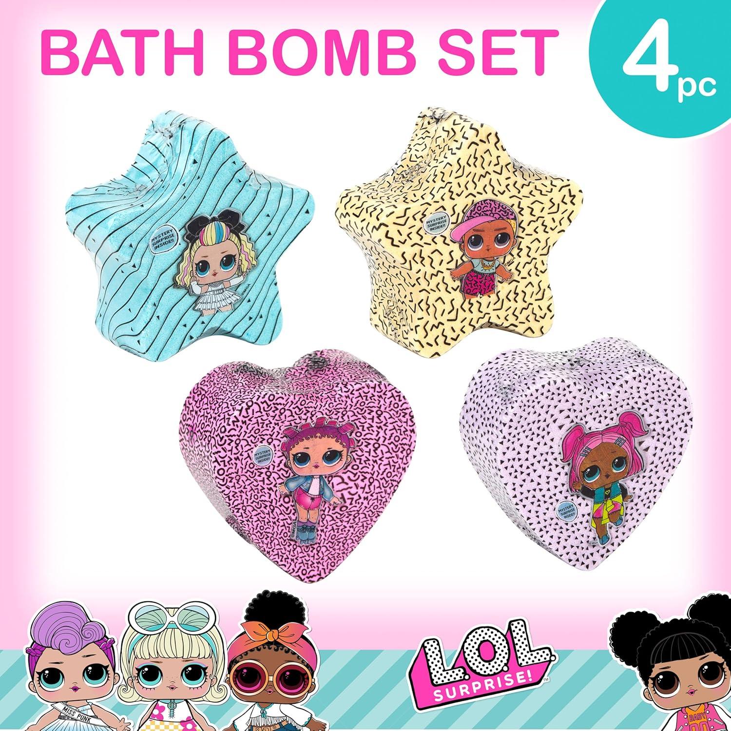 Set de 4 Bombas de Baño L.O.L. Surprise! - No Tóxicas