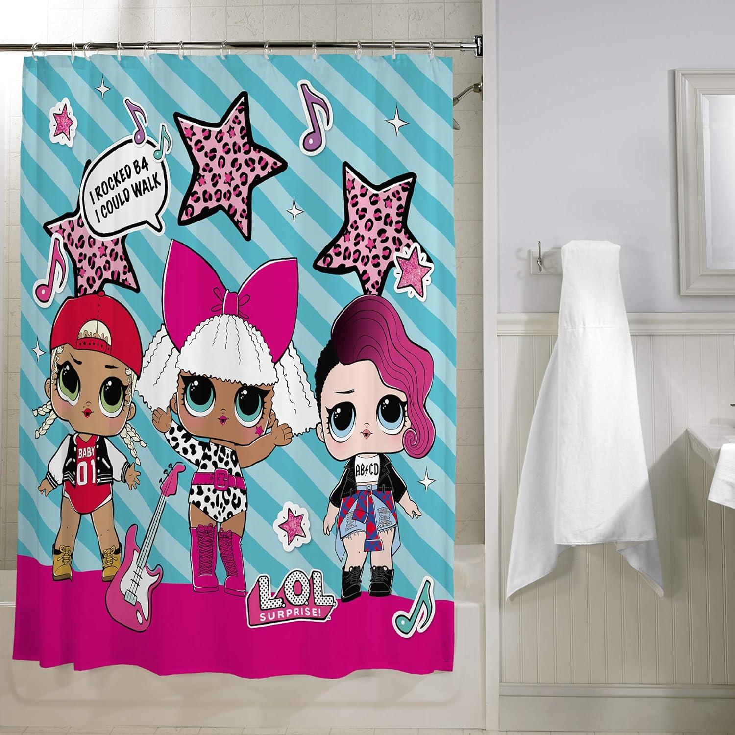 Cortina de Ducha Decorativa Franco 72x72 cm LOL Surprise