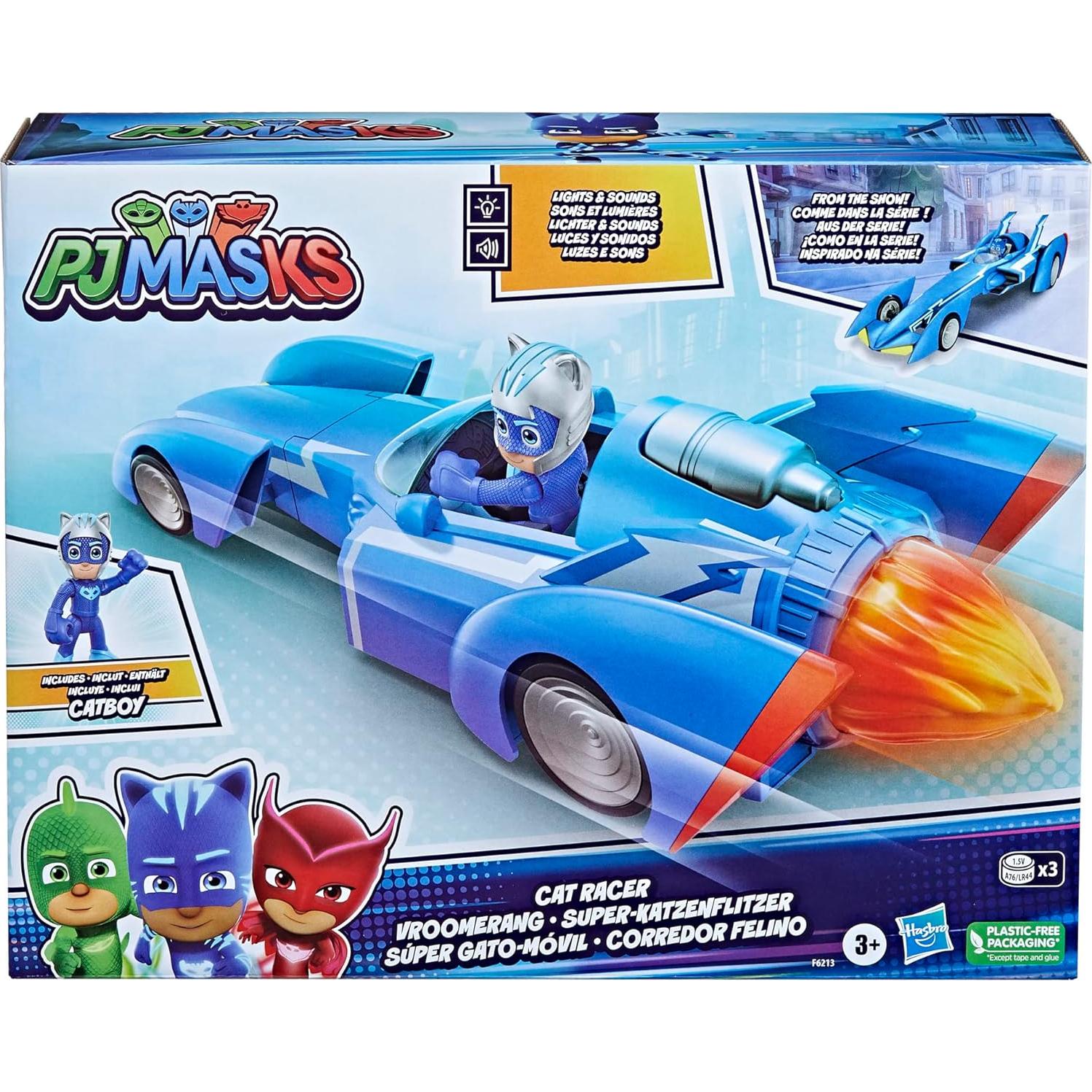 Coche Gato PJ Masks Hasbro con Luces y Sonidos 430g