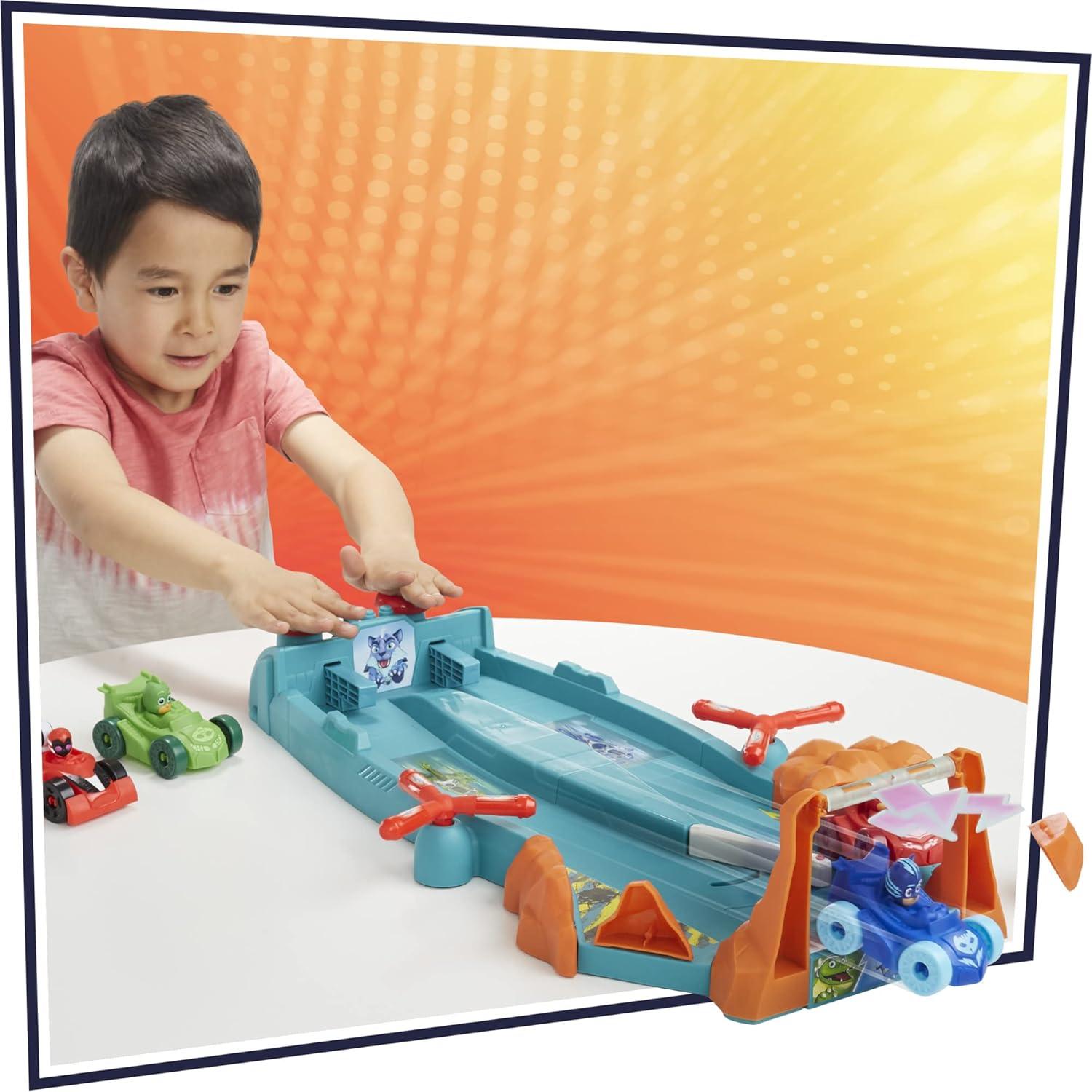 Pista de Carreras PJ Masks Chocar y Acelerar 55.88 cm con 4 Coches