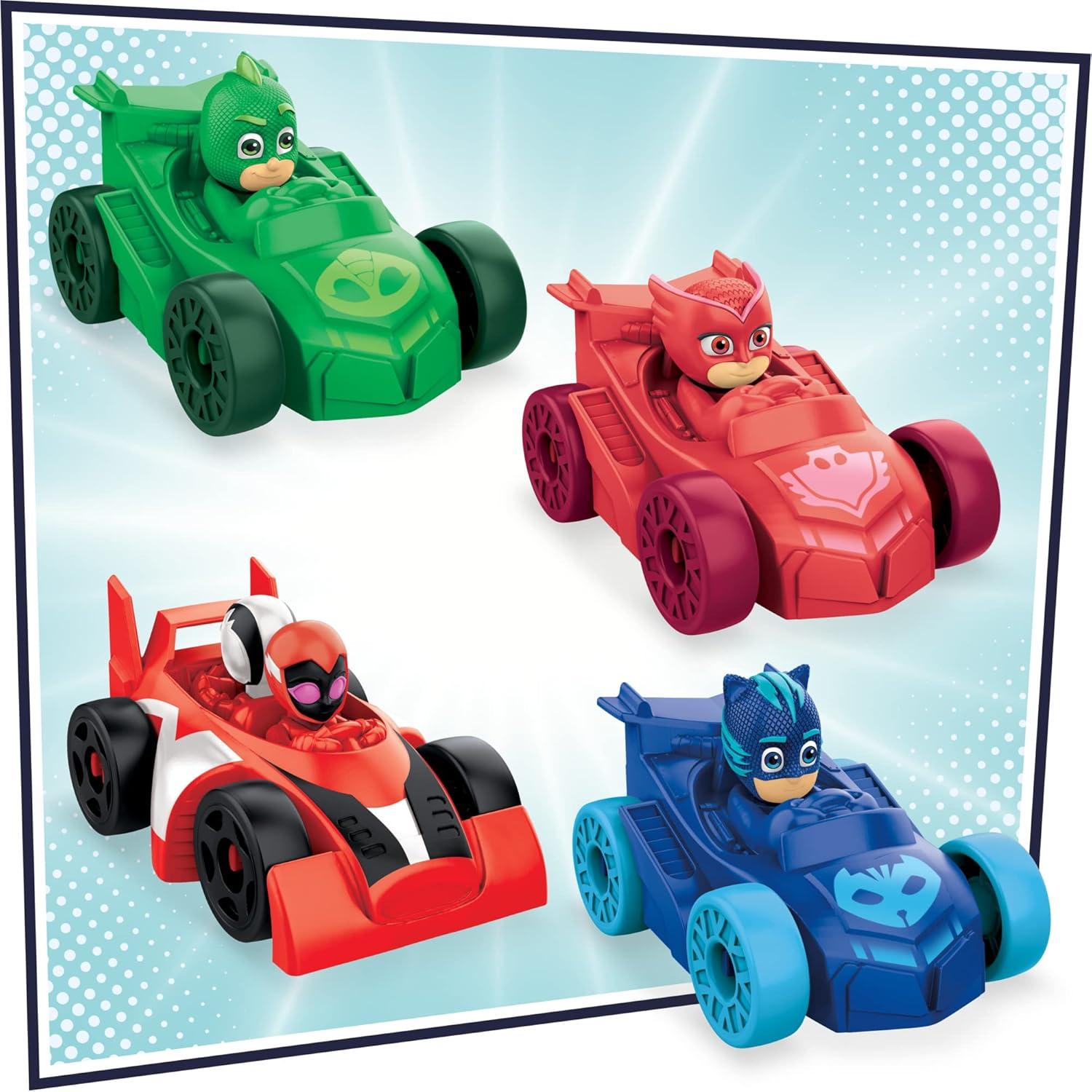 Pista de Carreras PJ Masks Chocar y Acelerar 55.88 cm con 4 Coches