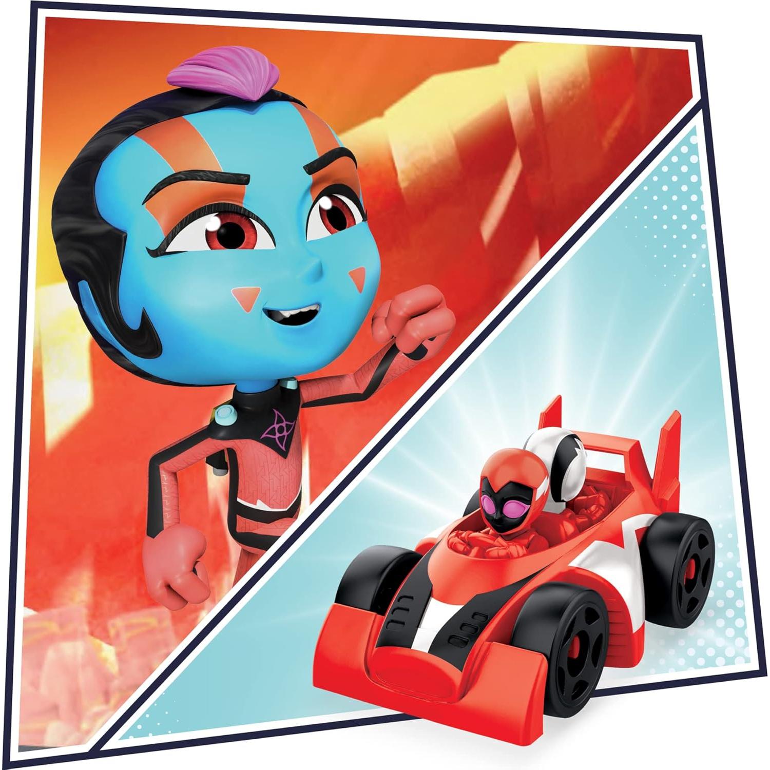 Pista de Carreras PJ Masks Chocar y Acelerar 55.88 cm con 4 Coches