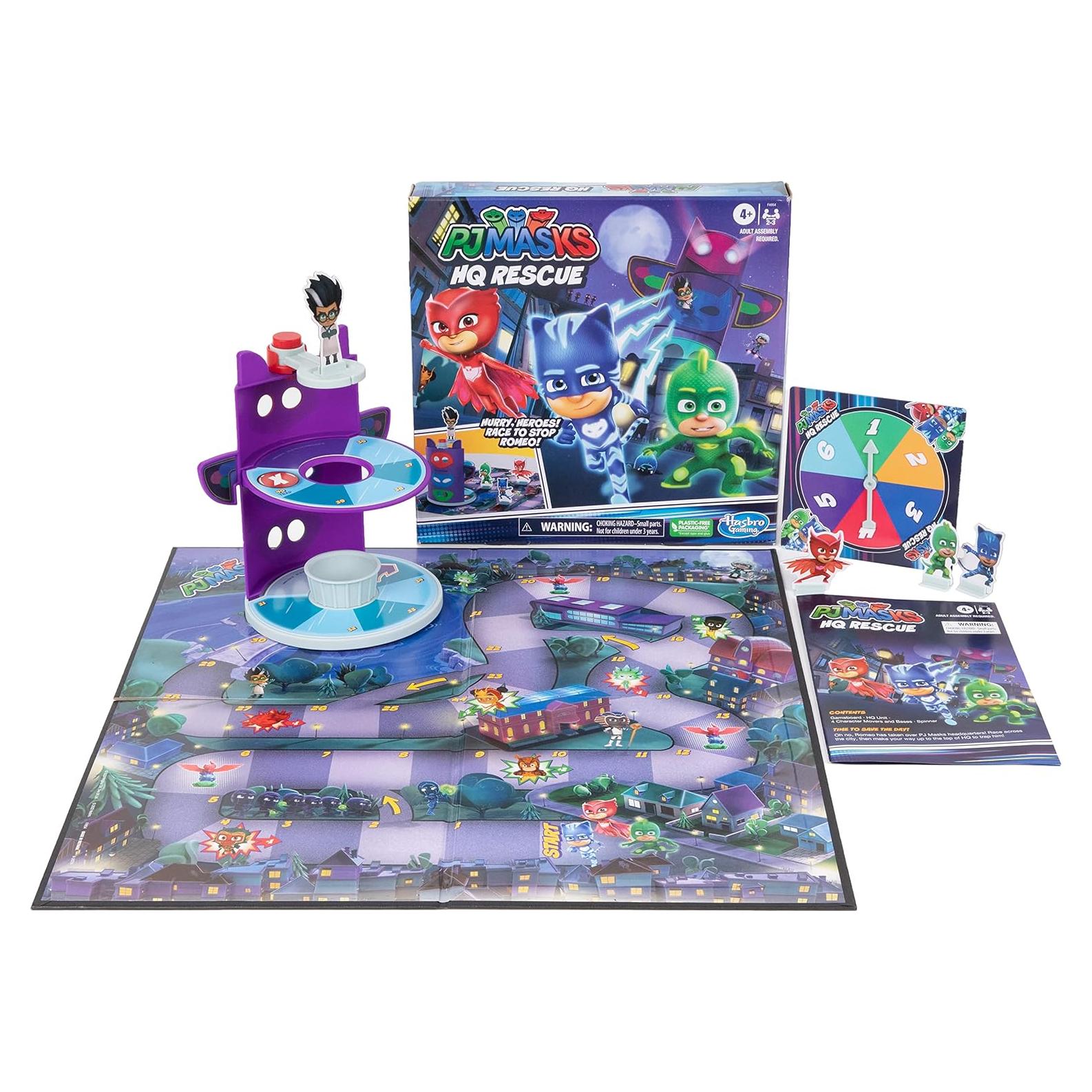 Juego de Mesa PJ Masks HQ Rescue Hasbro para Niños 4+