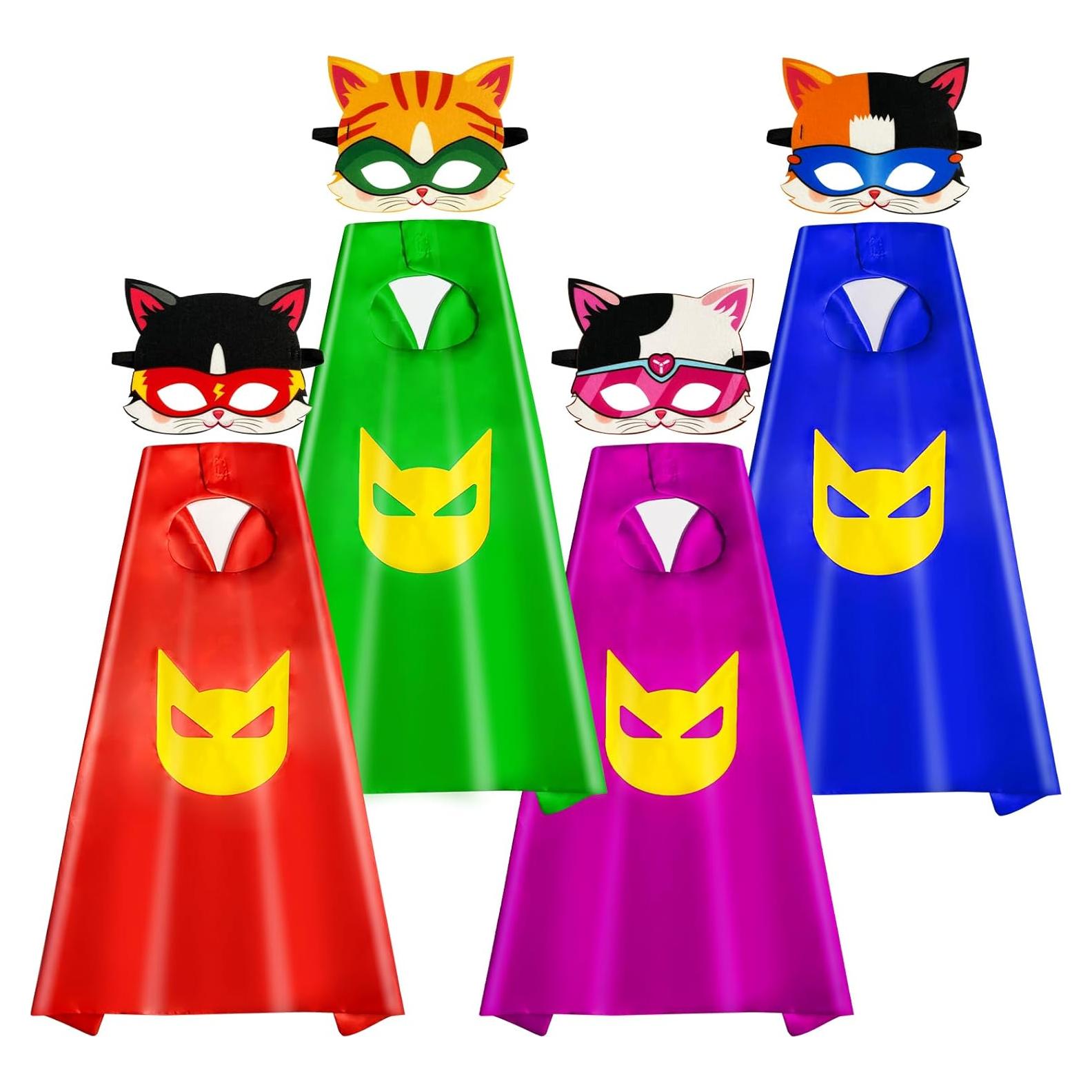 Disfraz de Super Kitty para Niños - 4 Capas y Máscaras QCFDLCX