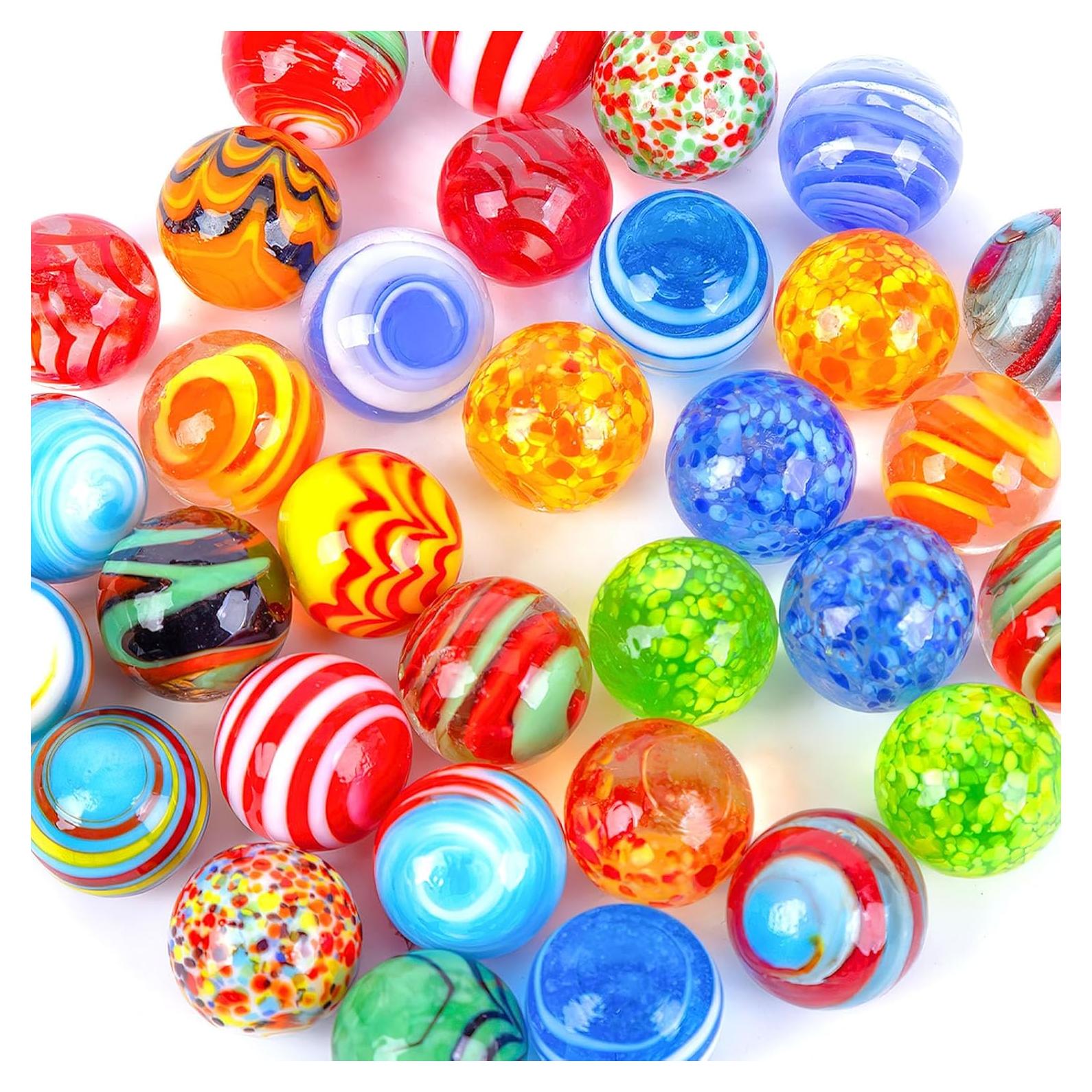 Canicas de Vidrio Coloridas SALLYFASHION 32PCS 16mm para Niños