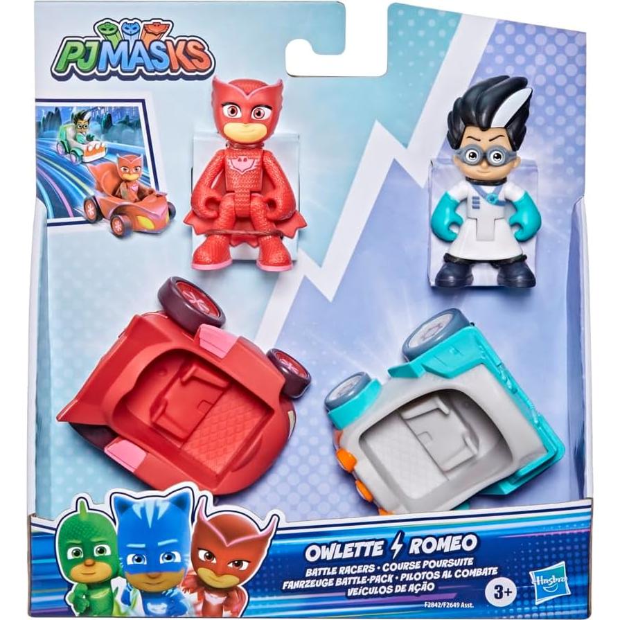 Conjunto PJ Masks Owlette vs Romeo con Vehículos y Figuras