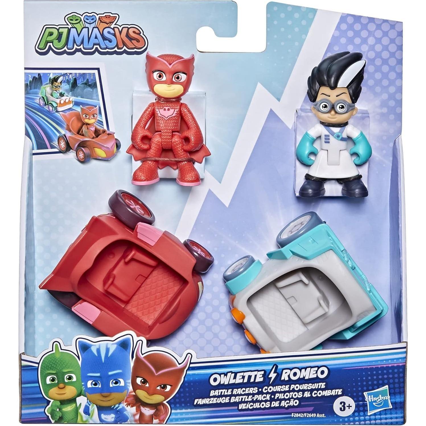 Conjunto PJ Masks Owlette vs Romeo con Vehículos y Figuras