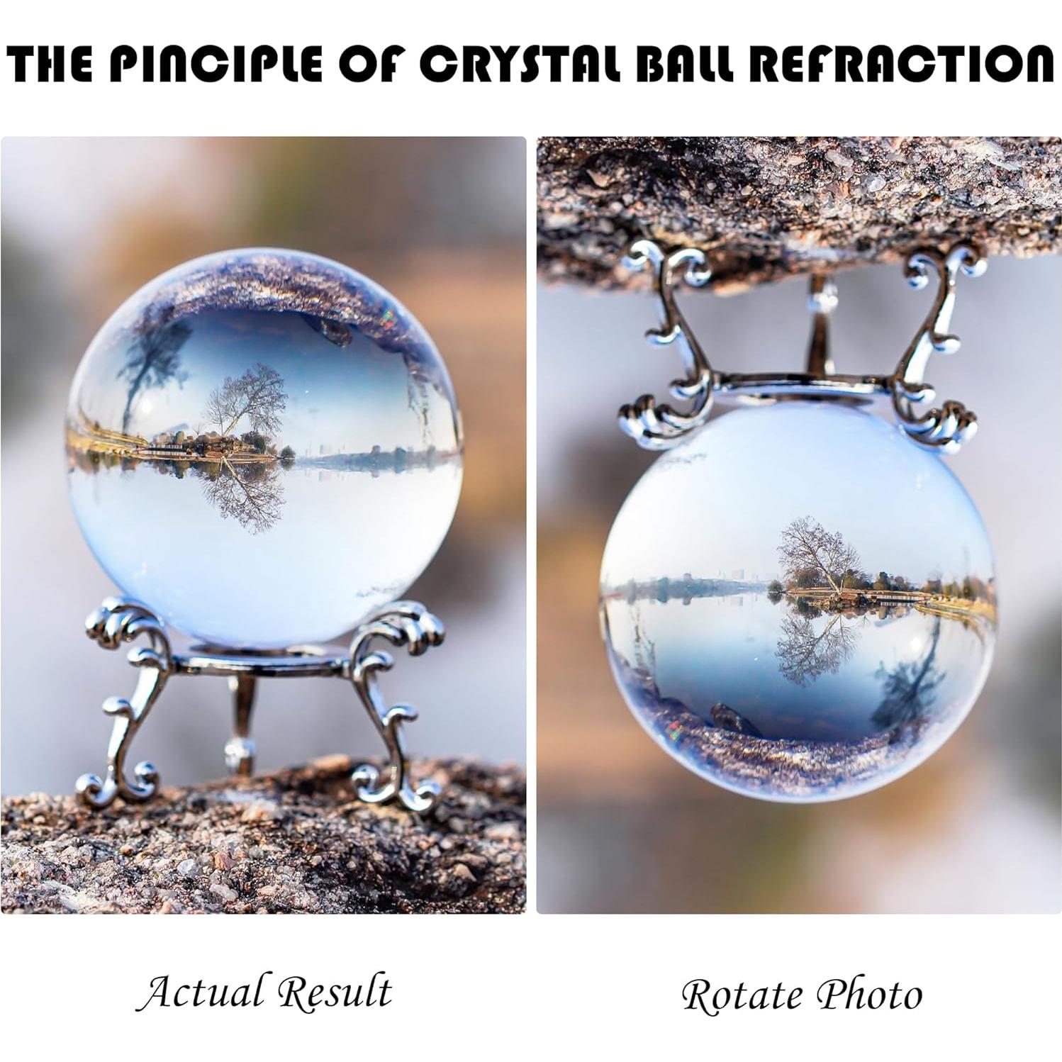 Bola de Cristal K9 Clara 60mm ZEERSHEE con Soporte para Fotografía