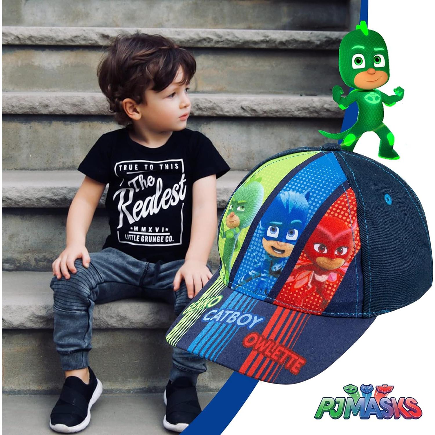 Gorra de béisbol PJ Masks Catboy Gekko Owlette para niños 2-5 años
