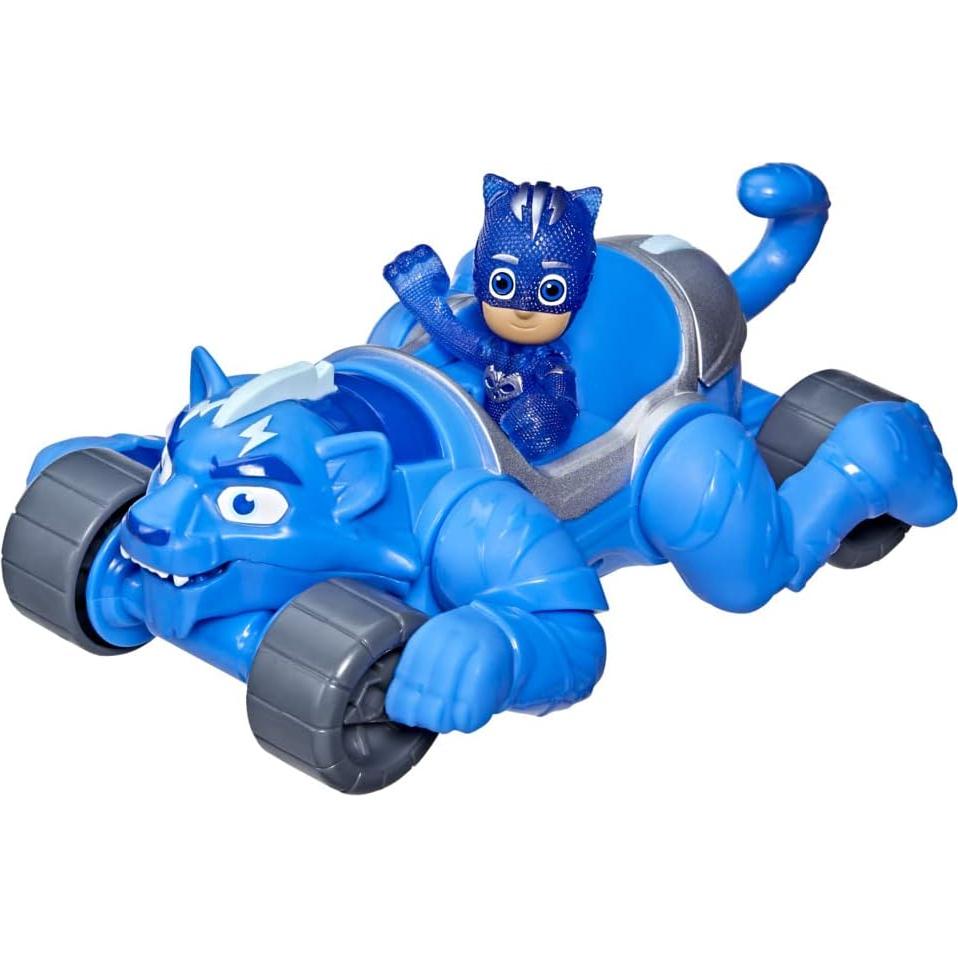 Vehículo Deluxe PJ Masks Pyja-Destrier con figura Yoyo 7.6 cm