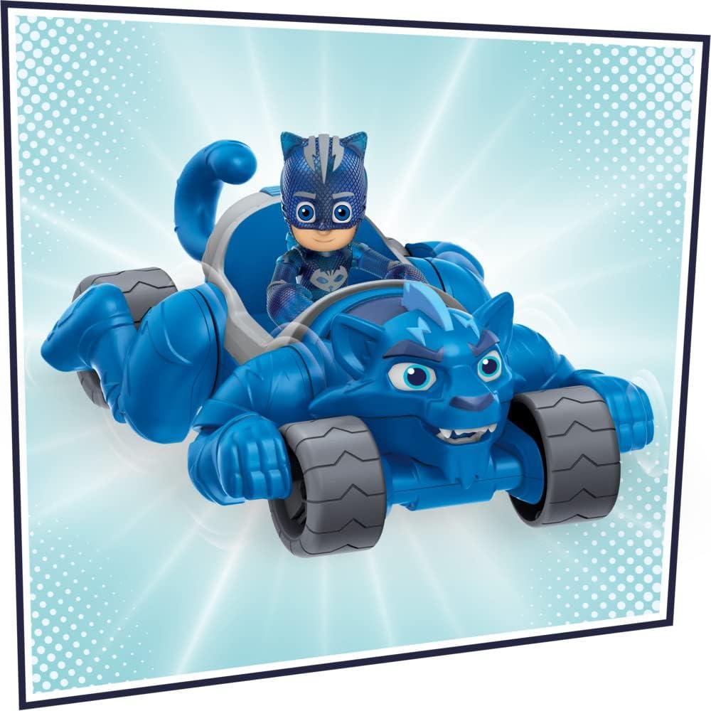 Vehículo Deluxe PJ Masks Pyja-Destrier con figura Yoyo 7.6 cm