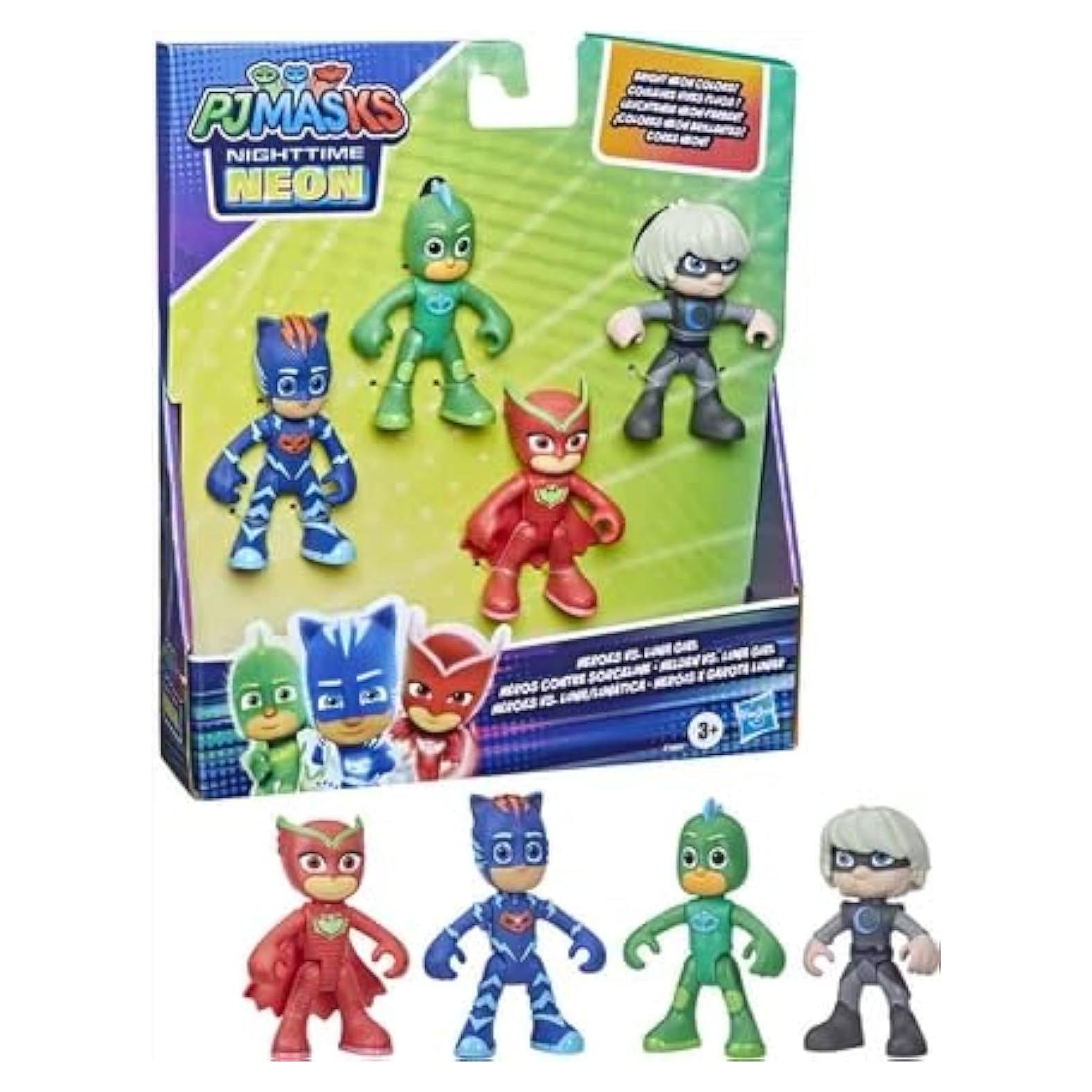 Set de Figuras de Acción PJ Masks - Catboy, Gekko, Owlette y Chica Luna