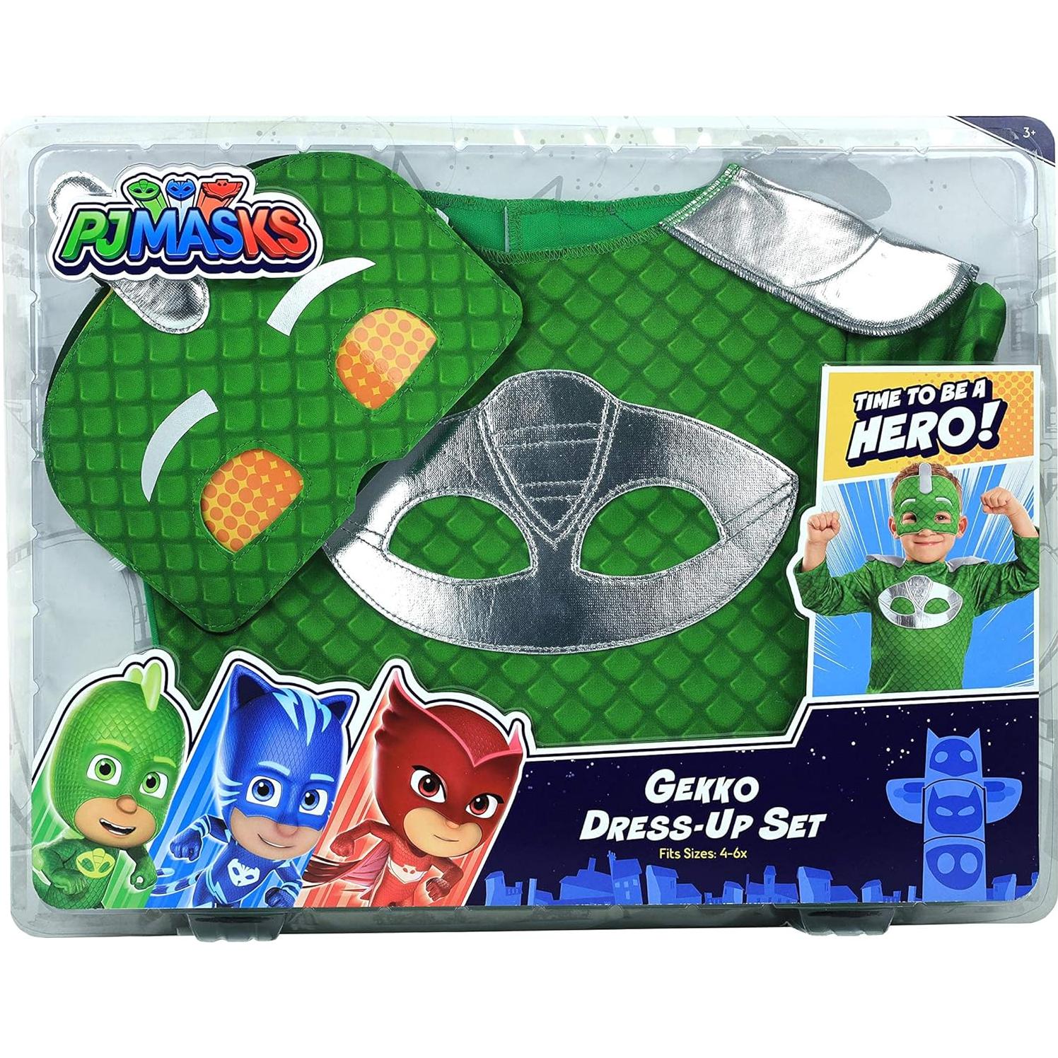 Disfraz Turbo Blast Gekko PJ Masks 4-6X con máscara