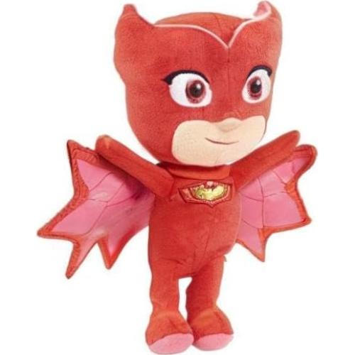 Mochila de peluche PJ Masks Owlette 35.5 cm con bolsillo