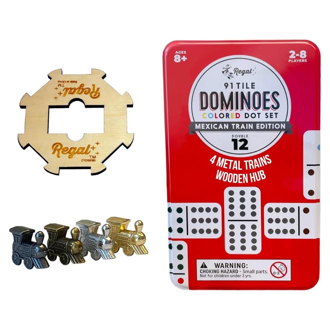 Juego de Dominó Mexicano Regal Games Doble 12 91 Fichas