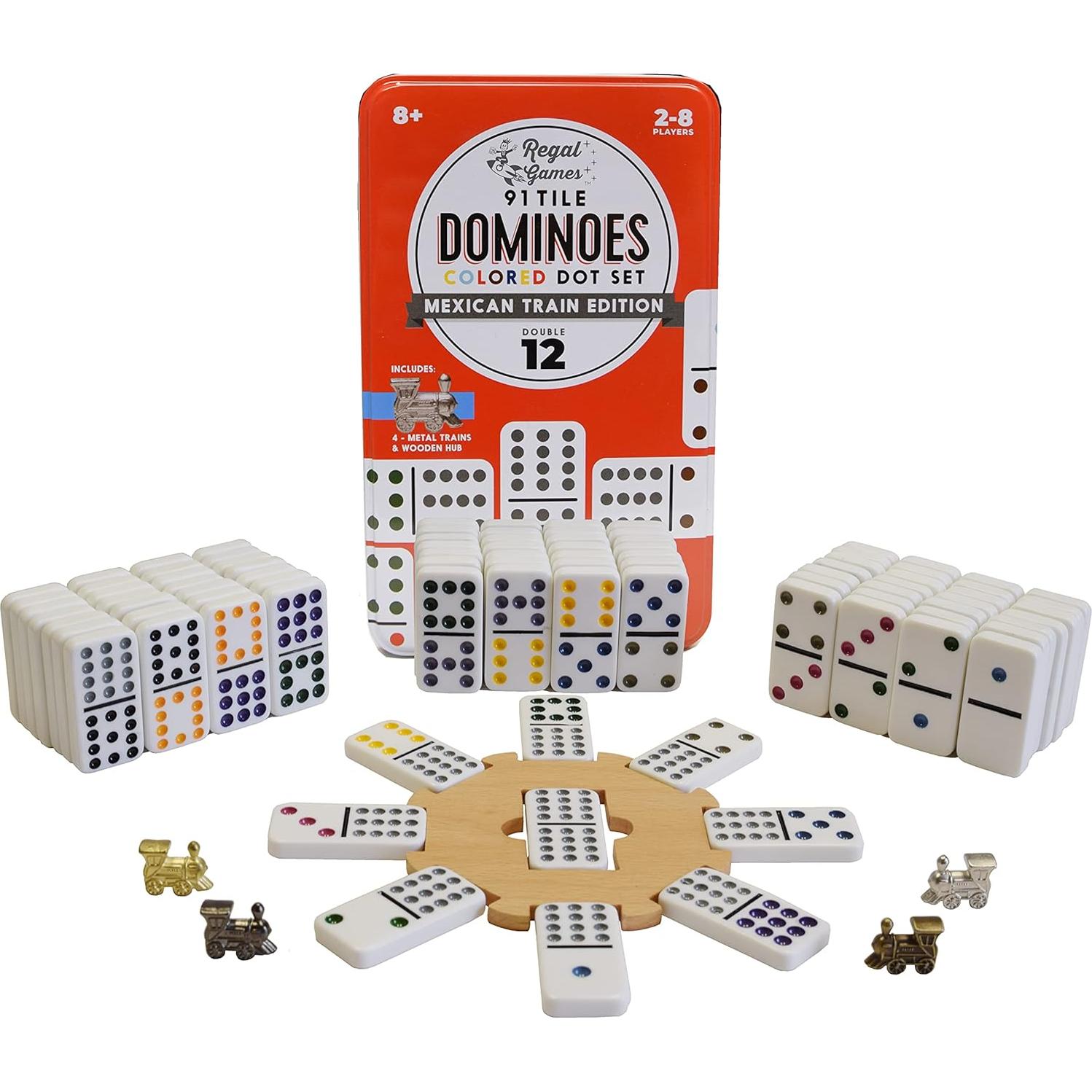 Juego de Dominó Mexicano Regal Games Doble 12 91 Fichas