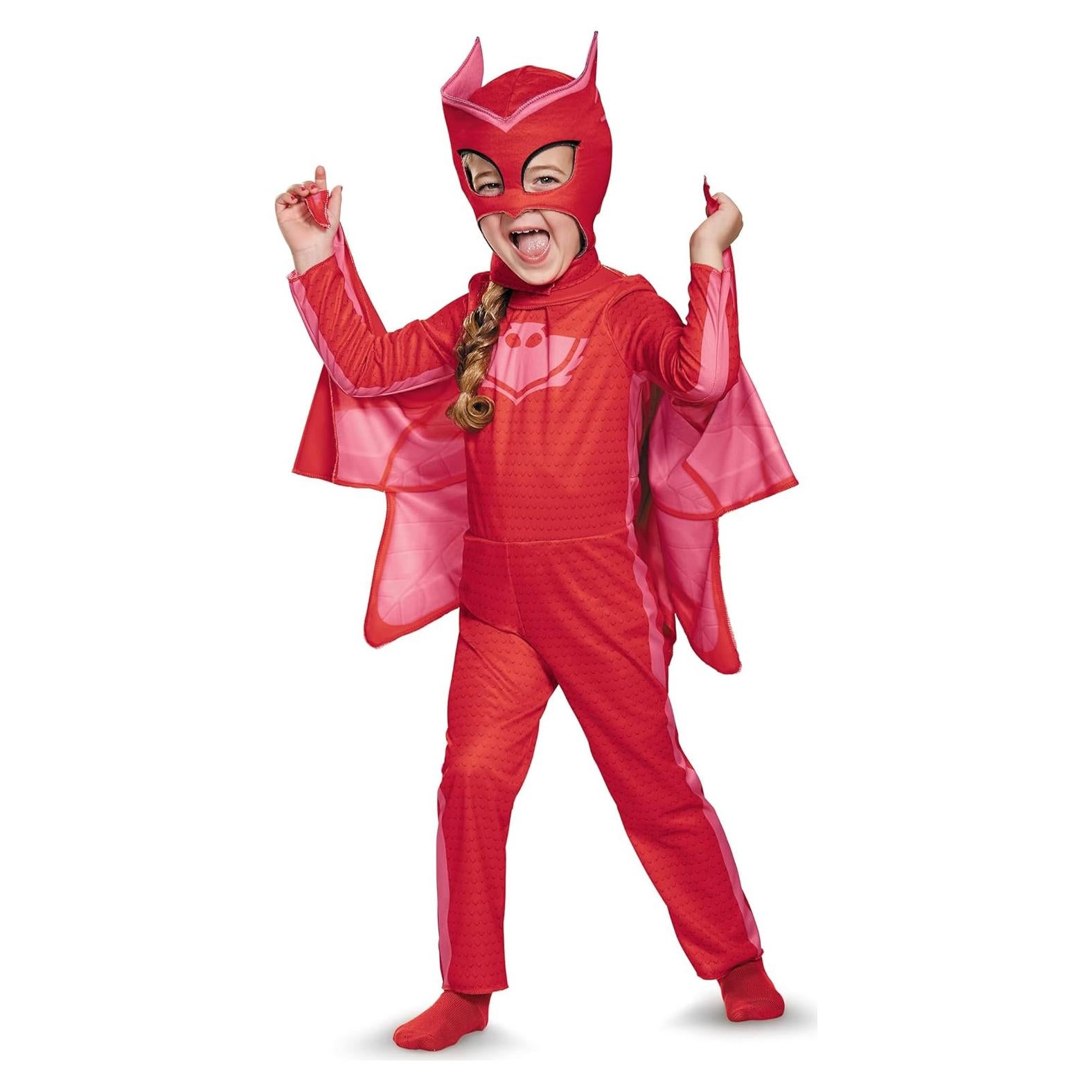 Disfraz Owlette PJ Masks para Niñas 4-6 Años - Rojo
