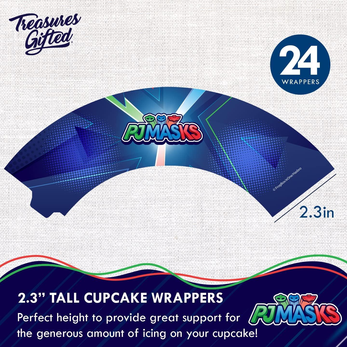 Decoraciones de Fiesta PJ Masks - Adorno Pastel y Cupcakes