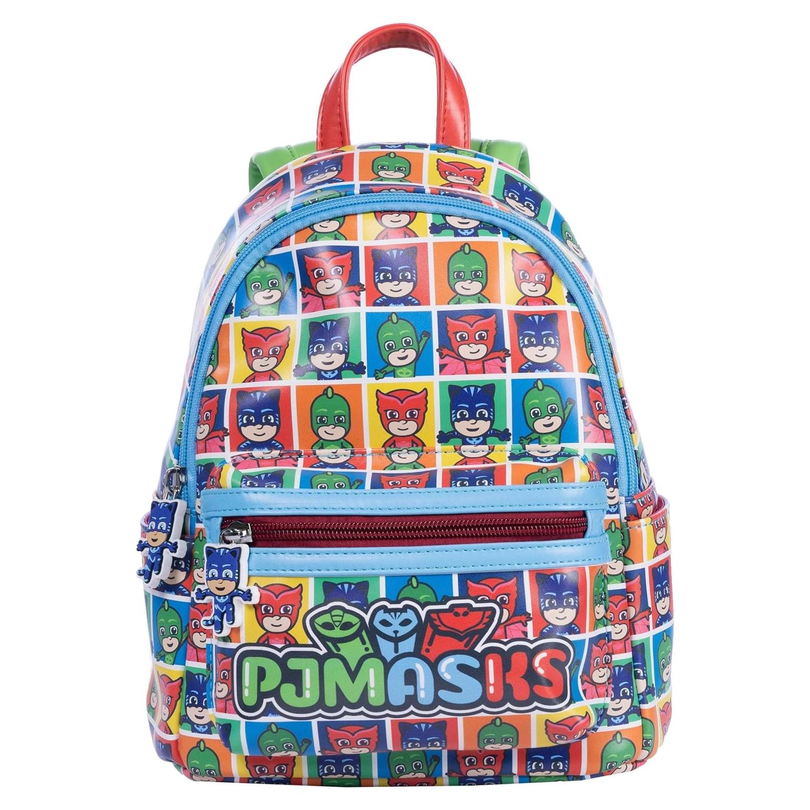 Mochila Mini PJ Masks para Niños - Cuero Sintético 20x25cm