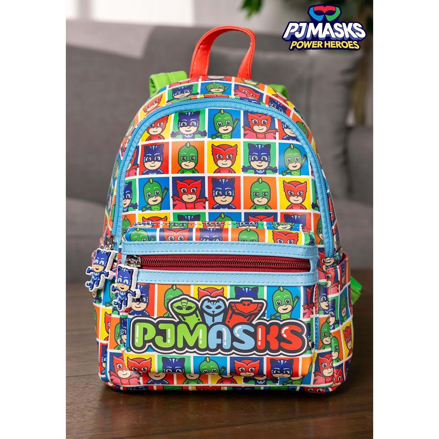 Mochila Mini PJ Masks para Niños - Cuero Sintético 20x25cm