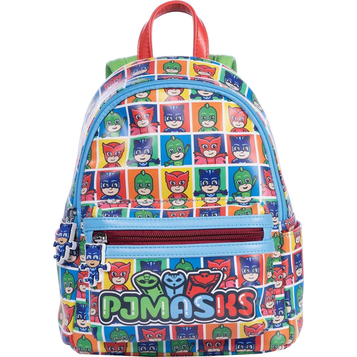 Mochila Mini PJ Masks para Niños - Cuero Sintético 20x25cm