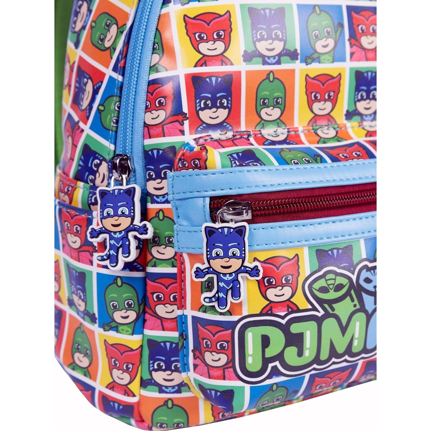 Mochila Mini PJ Masks para Niños - Cuero Sintético 20x25cm