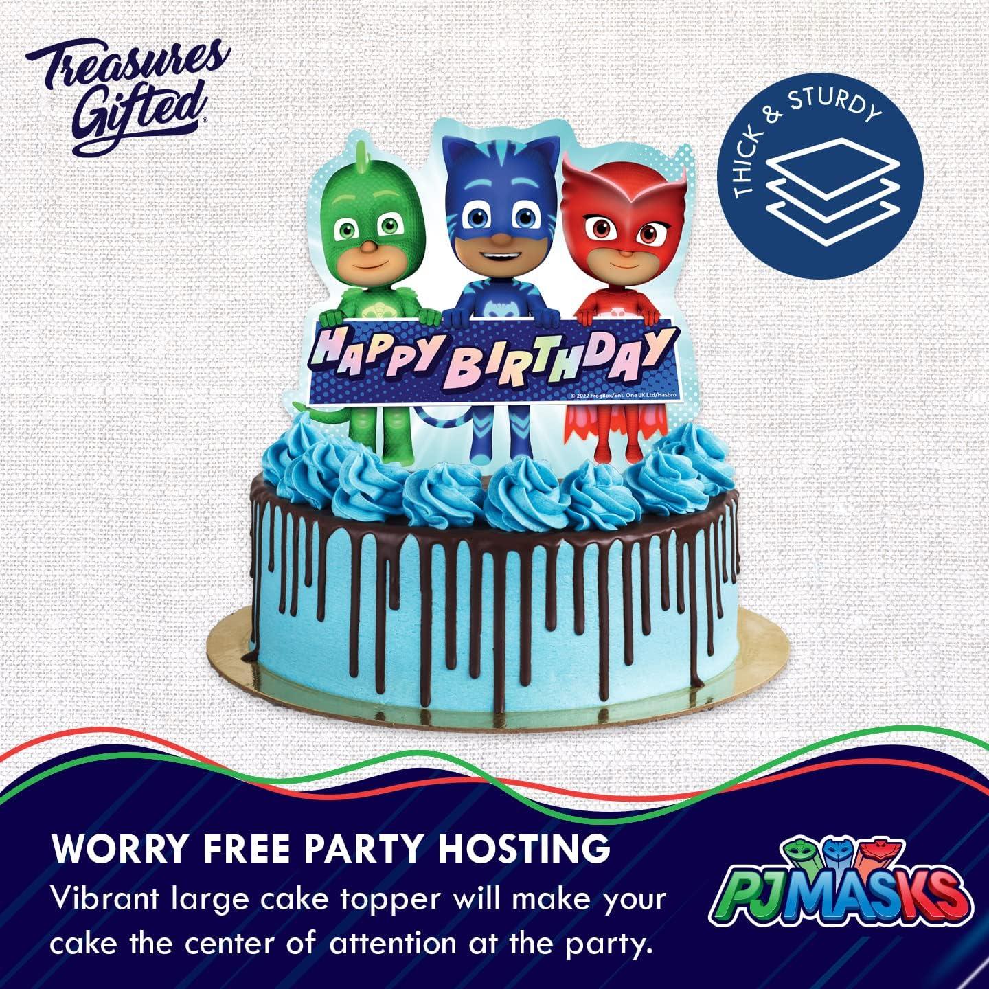 Toppers de pastel PJ Masks - Decoraciones de cumpleaños 10 cm
