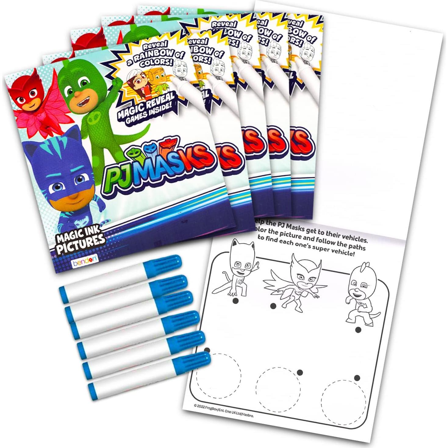 Conjunto de Libros para Colorear PJ Masks - 6 Mini Libros