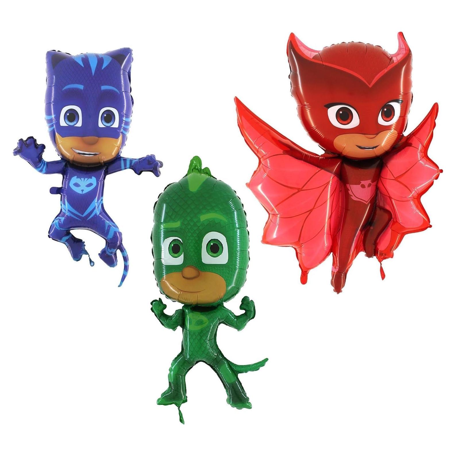 Paquete de 3 globos de foil PJ Masks Toyland - 90cm y 79cm