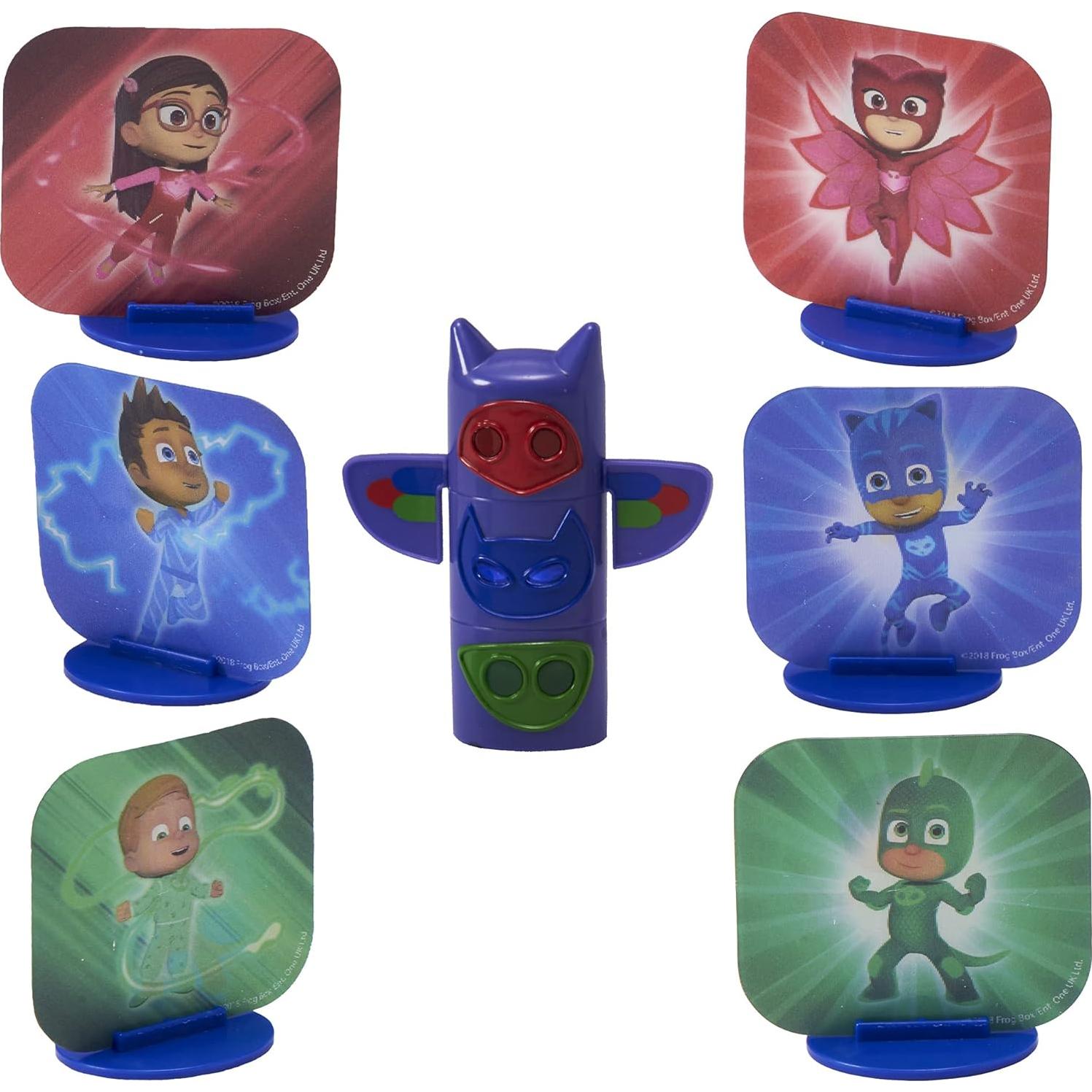 Adorno de Pastel PJ Masks DecoSet 4 Piezas - Catboy, Owlette, Gekko