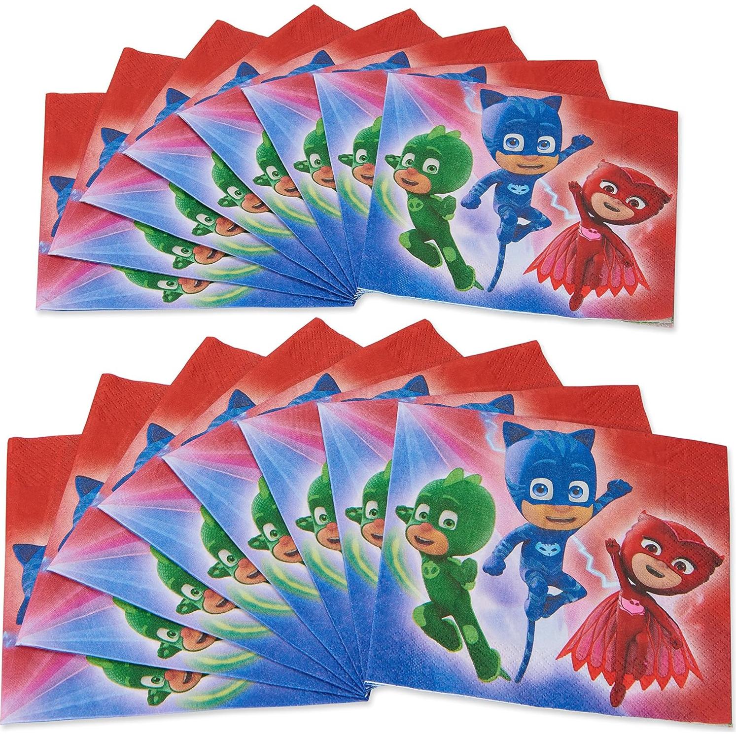 Servilletas de Almuerzo PJ Masks - Paquete de 16 - 16.5 cm