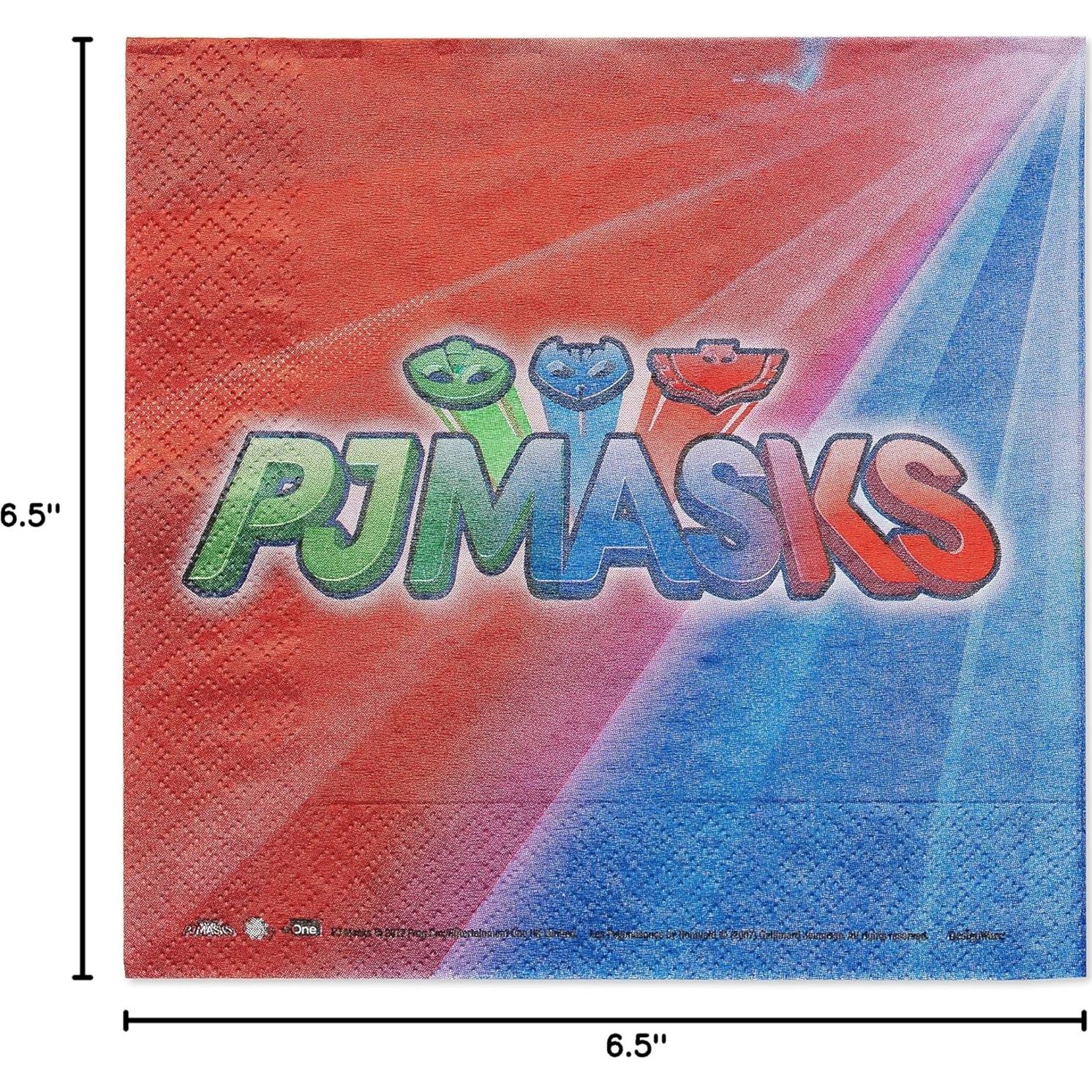 Servilletas de Almuerzo PJ Masks - Paquete de 16 - 16.5 cm