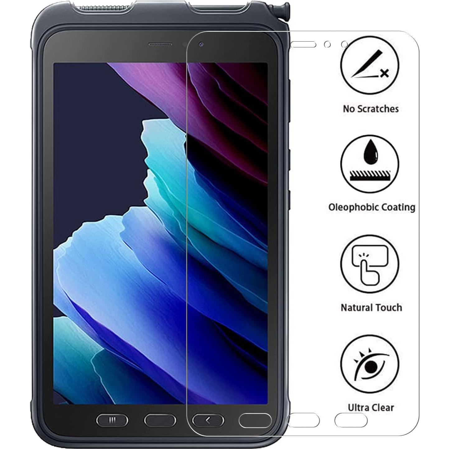 Protector de Pantalla Vidrio Templado Vatkyc para Galaxy Tab Active 3