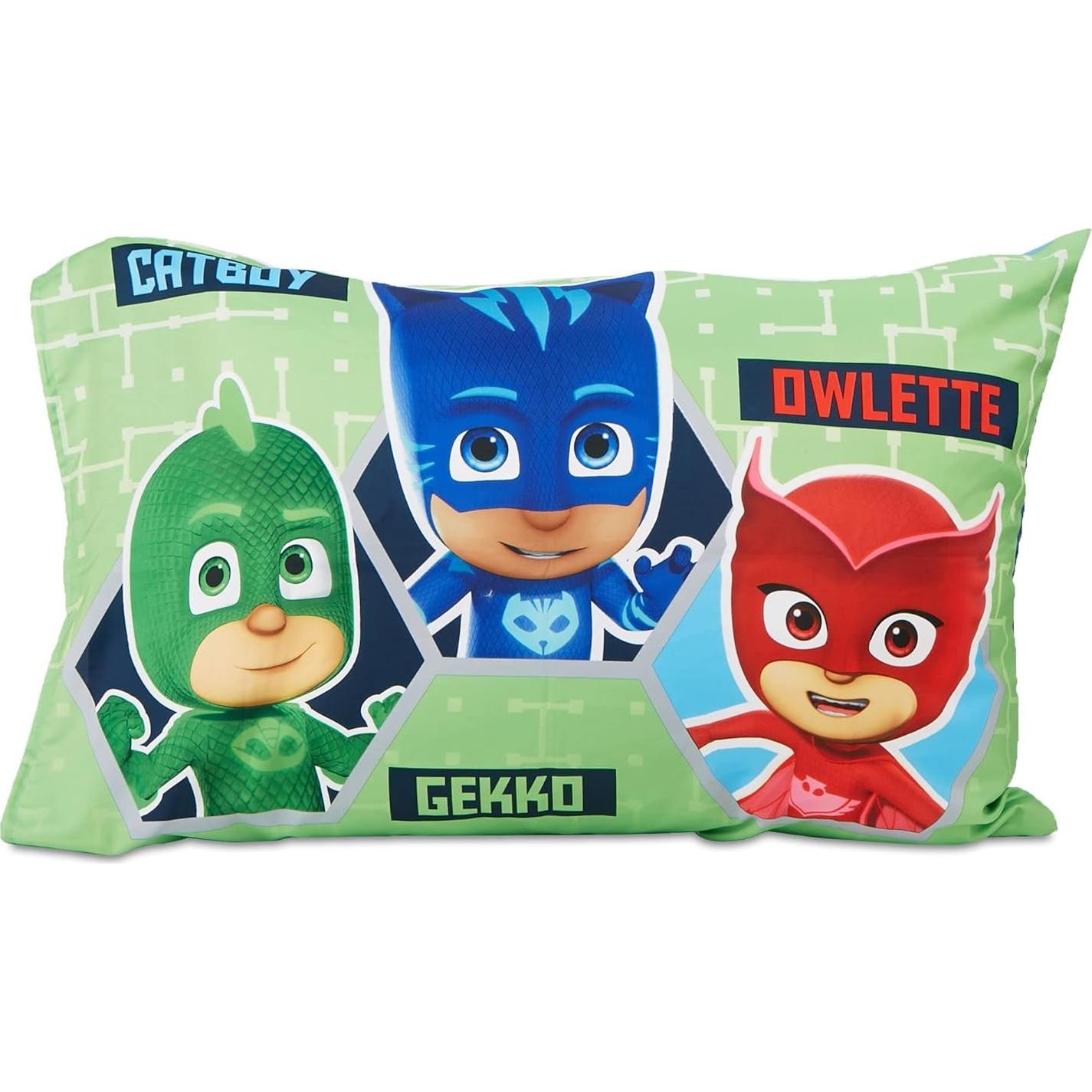 Juego de Ropa de Cama PJ Masks 4 Piezas Azul - Edredón y Sábanas