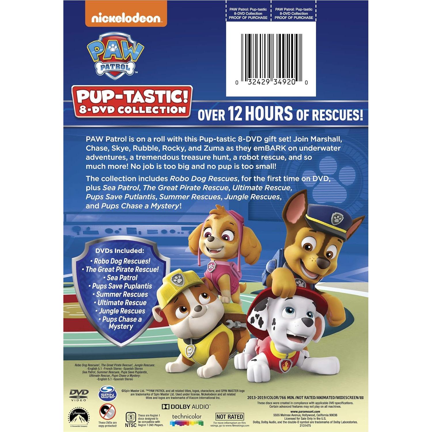 Colección de 8 DVD PAW Patrol: PUP-tástico - Aventuras