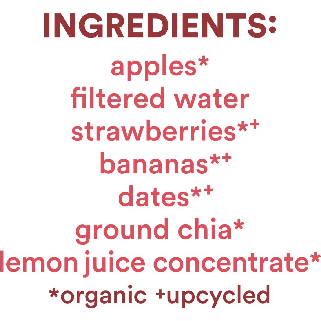 Paletas de Fruta Squeezable Dulces Nadas Manzana Baya 24 Unidades