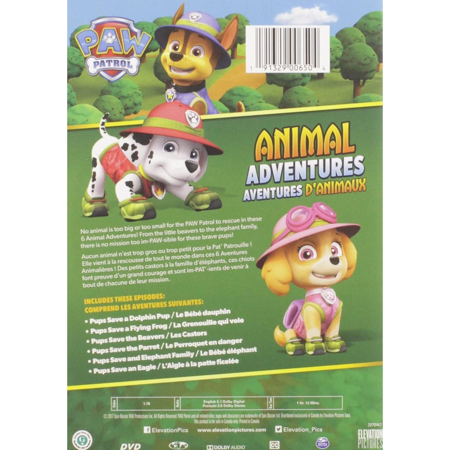 PAW Patrol: Aventuras de Animales - DVD NTSC 1h 13min