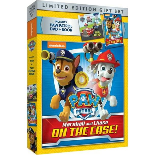 Conjunto de Regalo Paw Patrol DVD, Peluche Chase y Libros