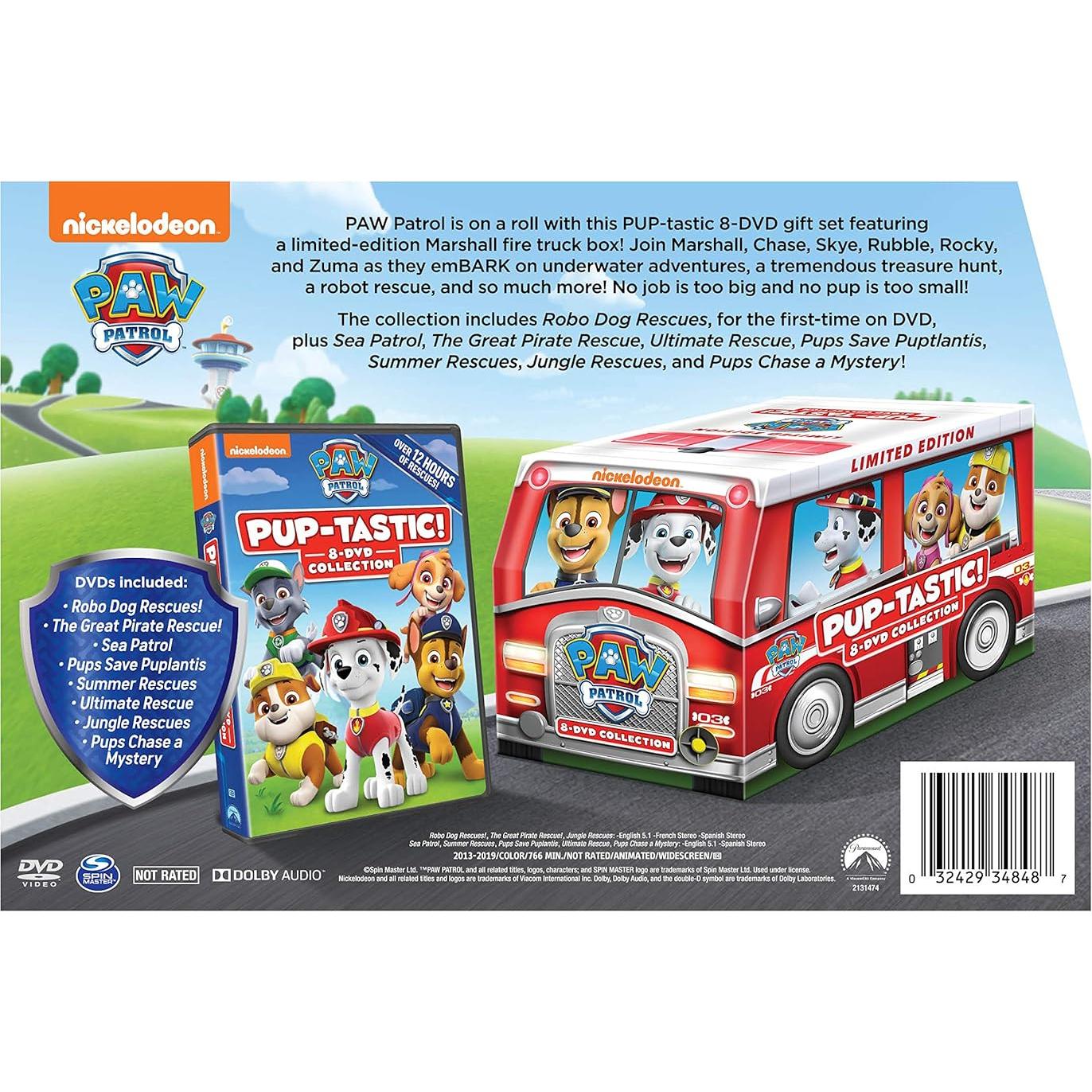 Colección de 8 DVD Paw Patrol Edición Limitada Marshall