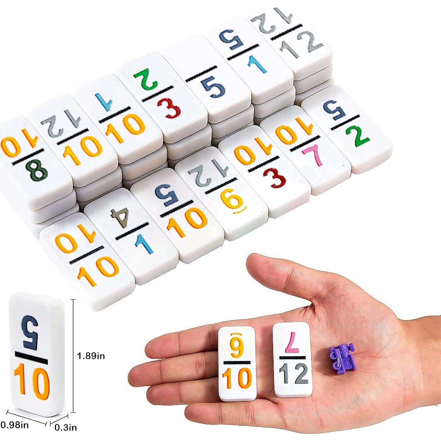 Juego de Dominó Mexicano Yinlo Doble 12 con Hub Naranja