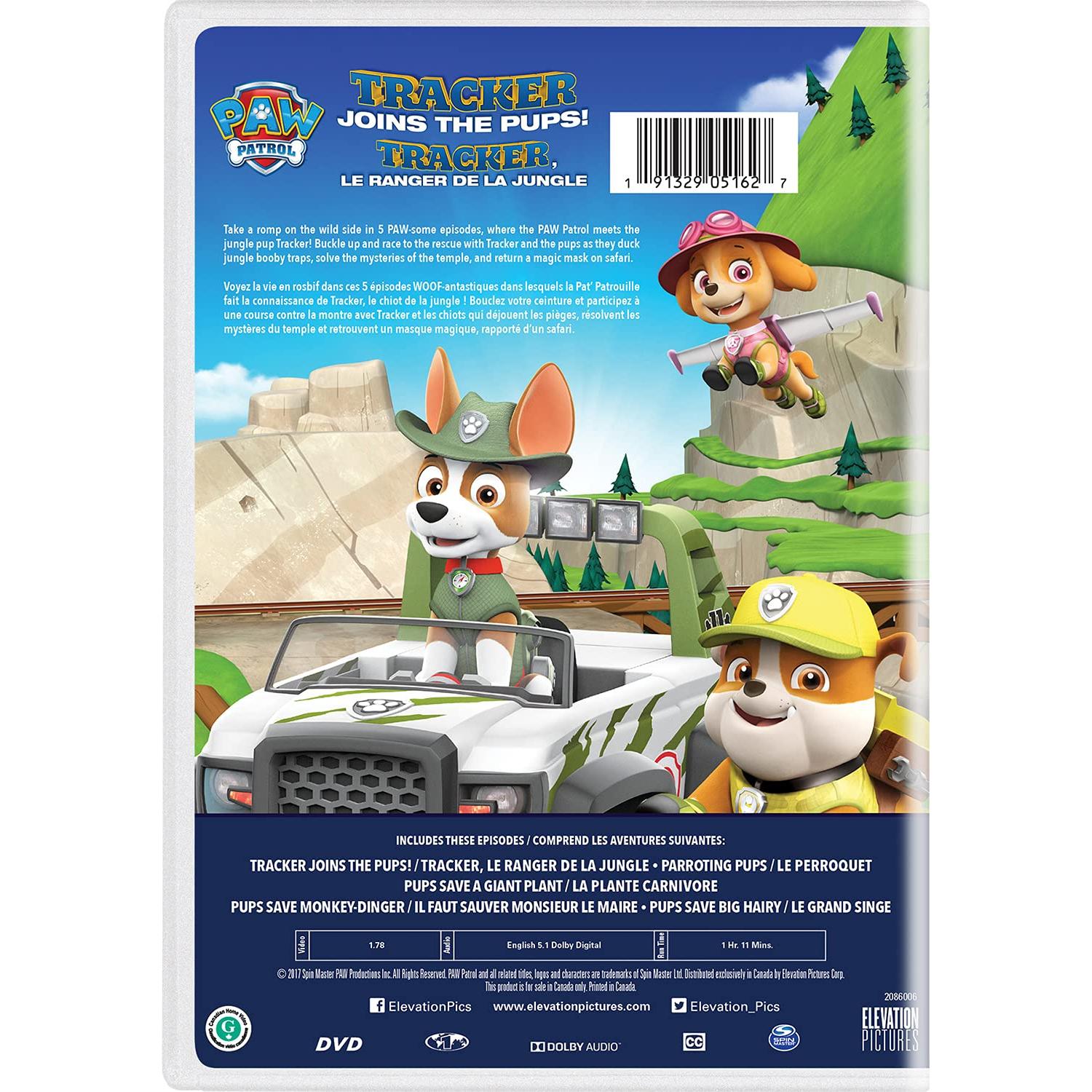 DVD PAW Patrol: Tracker se Une a los Cachorros - 90.72g