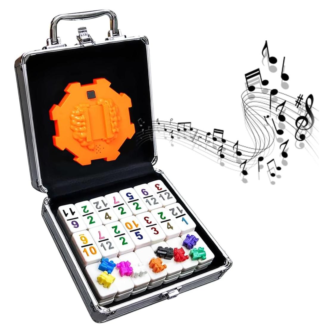 Juego de Dominó Mexicano Yinlo Doble 12 con Hub Naranja