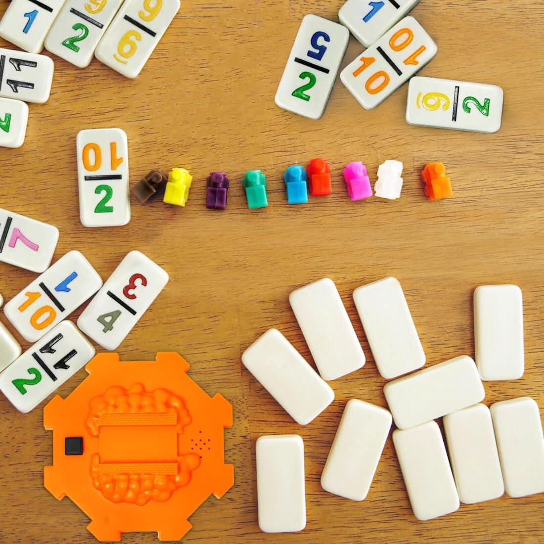 Juego de Dominó Mexicano Yinlo Doble 12 con Hub Naranja