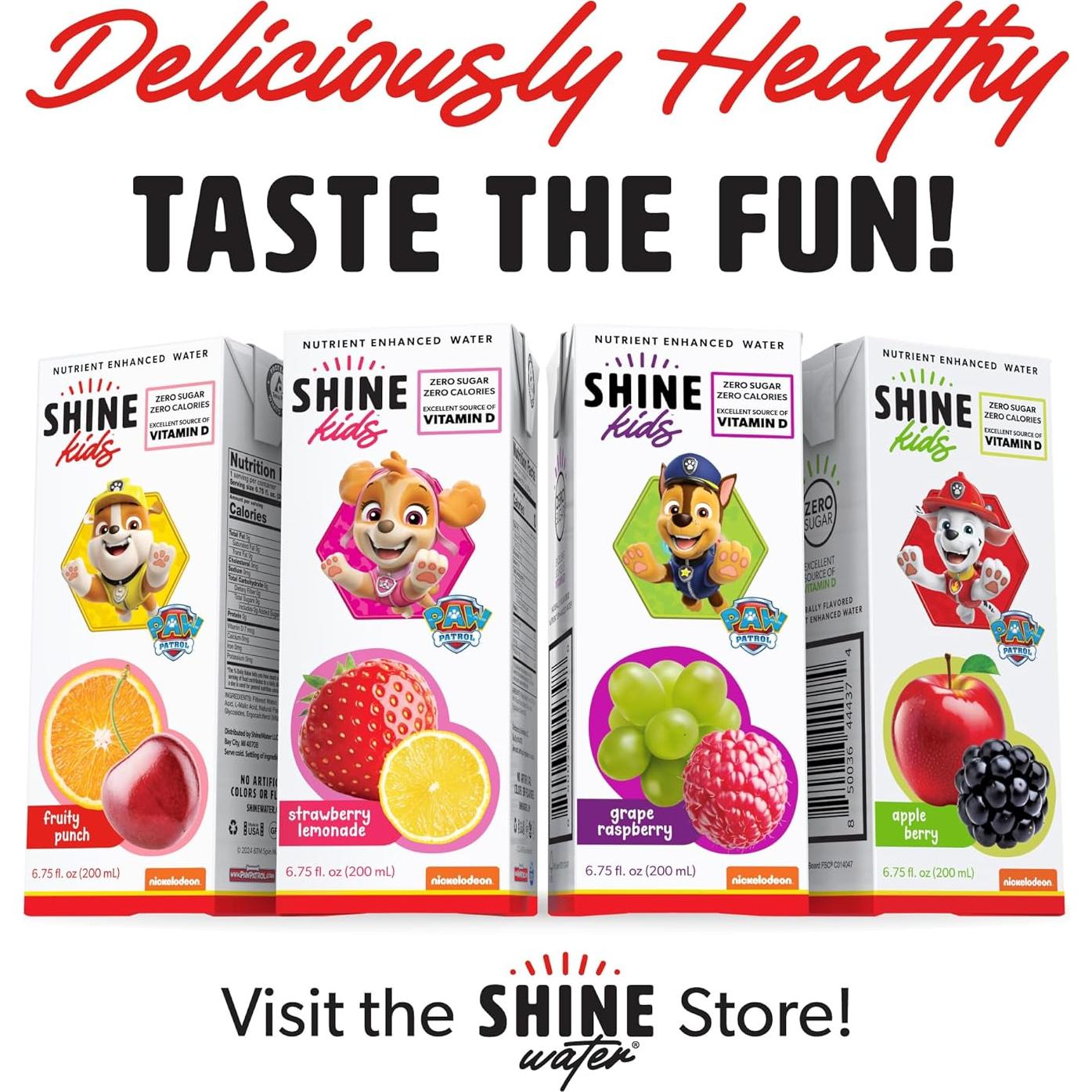 ShineKids Jugo Frutal Sin Azúcar 32 Cajas 216 Onzas