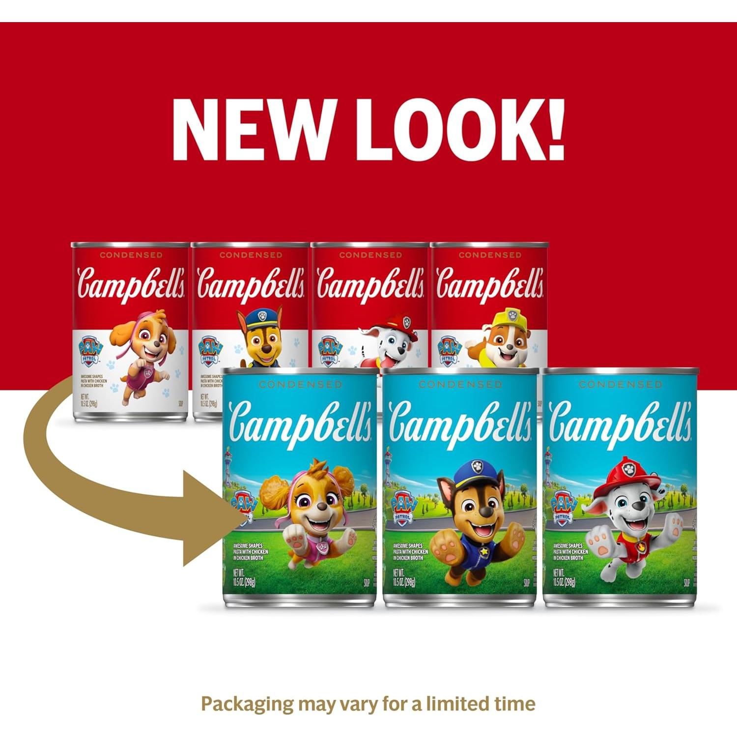 Sopa Infantil Condensada Campbell's Paw Patrol 12 Latas 10.5 oz