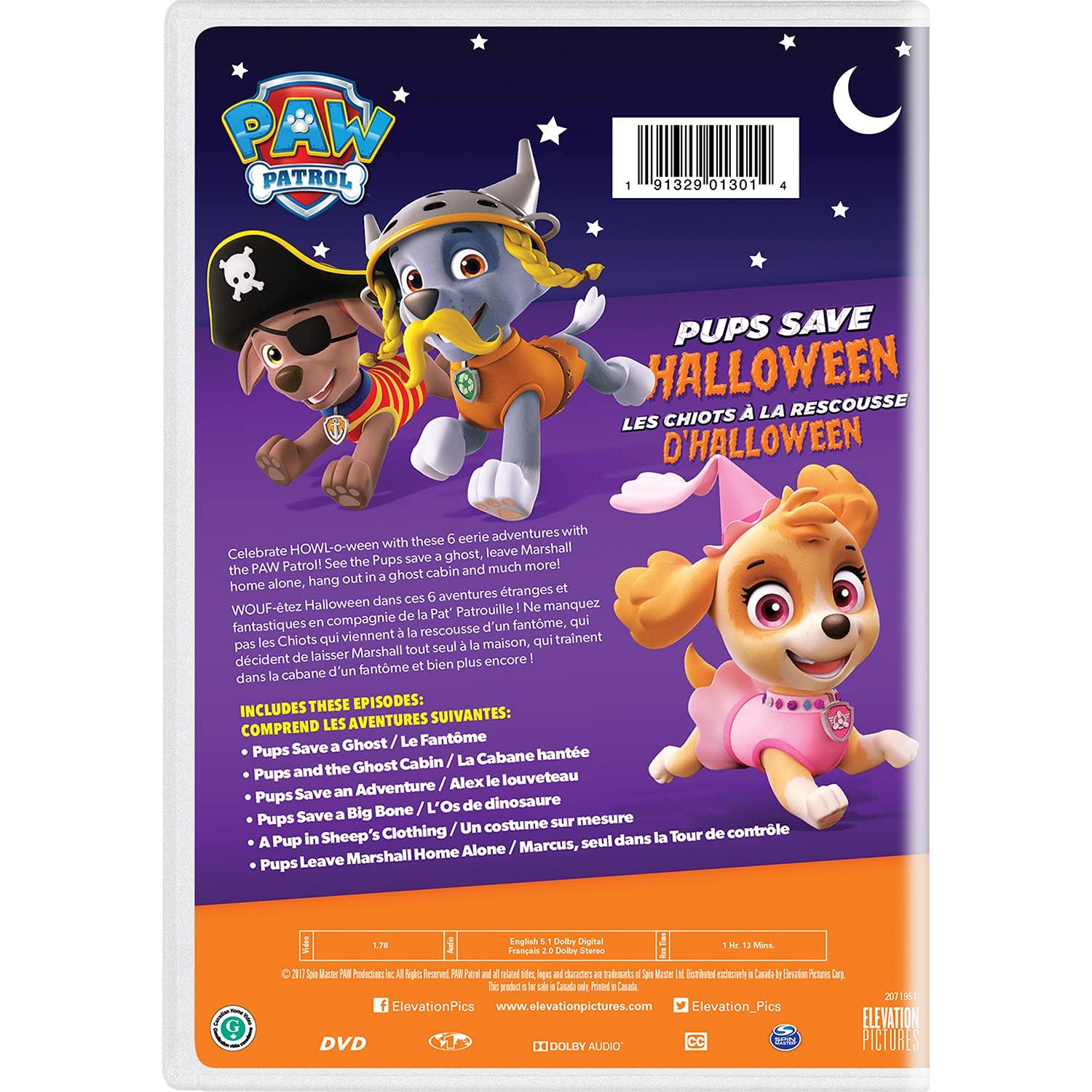 PAW Patrol DVD - Los Cachorros Salvan Halloween - 1h 13m
